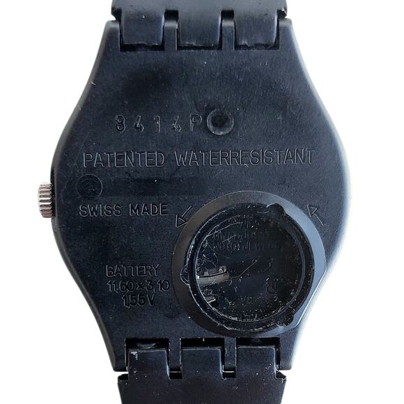 Swatch Watch COLOR WINDOW GB715 1989 Standard Gents Non Working variant Dummy - Picture 6 of 7